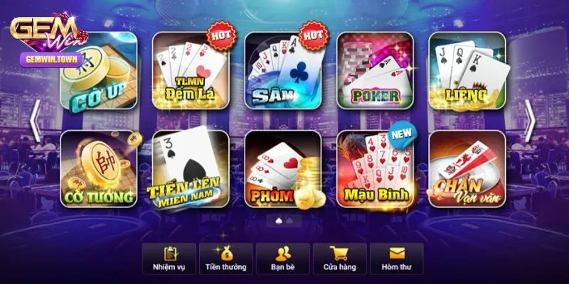 Một số game bài đổi thưởng cực hấp dẫn tại cổng game