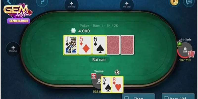 Game Bài Poker – Siêu Phẩm Đổi Thưởng Đẳng Cấp Tại Gemwin